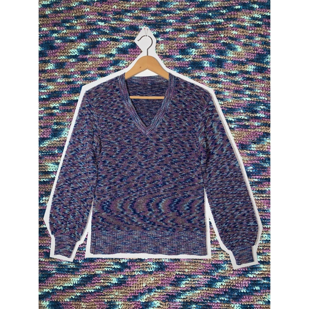 Vintage space dye boucle sweater, size S